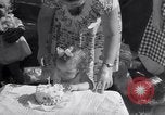 Image of first birthday of Nancy Gayle born to dwarf parents Austin Texas USA, 1950, second 14 stock footage video 65675038032