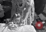 Image of first birthday of Nancy Gayle born to dwarf parents Austin Texas USA, 1950, second 19 stock footage video 65675038032