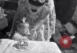 Image of first birthday of Nancy Gayle born to dwarf parents Austin Texas USA, 1950, second 20 stock footage video 65675038032