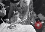 Image of first birthday of Nancy Gayle born to dwarf parents Austin Texas USA, 1950, second 23 stock footage video 65675038032