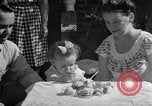 Image of first birthday of Nancy Gayle born to dwarf parents Austin Texas USA, 1950, second 59 stock footage video 65675038032