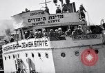 Image of Jewish refugees arrive at Haifa Palestine Palestine, 1947, second 11 stock footage video 65675038056