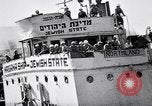 Image of Jewish refugees arrive at Haifa Palestine Palestine, 1947, second 13 stock footage video 65675038056