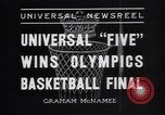Image of Olympic qualifying Basketball game at Madison Square Garden New York City USA, 1936, second 6 stock footage video 65675038058