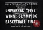 Image of Olympic qualifying Basketball game at Madison Square Garden New York City USA, 1936, second 7 stock footage video 65675038058