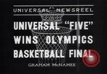 Image of Olympic qualifying Basketball game at Madison Square Garden New York City USA, 1936, second 8 stock footage video 65675038058