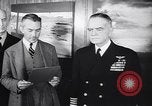 Image of Admiral Halsey gets 5th star Washington DC USA, 1945, second 32 stock footage video 65675038061
