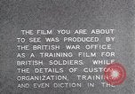 Image of interrogation of British troops by German officers United Kingdom, 1941, second 34 stock footage video 65675038073