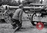 Image of German POW explains artillery to American soldier France, 1944, second 50 stock footage video 65675038185