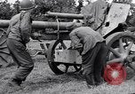 Image of German POW explains artillery to American soldier France, 1944, second 52 stock footage video 65675038185