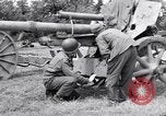 Image of German POW explains artillery to American soldier France, 1944, second 55 stock footage video 65675038185