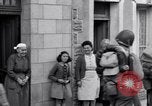 Image of 1st Infantry march past church of Sainte Marie du Mont Sainte Marie du Mont France, 1944, second 49 stock footage video 65675038186