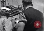 Standbild US-Militär Fahrzeuge geladen auf Invasion Schiffe Portland Head England, 1944, aus Sekunde 17 historischem Filmmaterial Videoclip 65675038189