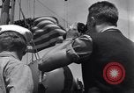 Standbild US-Militär Fahrzeuge geladen auf Invasion Schiffe Portland Head England, 1944, aus Sekunde 20 historischem Filmmaterial Videoclip 65675038189