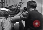 Standbild US-Militär Fahrzeuge geladen auf Invasion Schiffe Portland Head England, 1944, aus Sekunde 22 historischem Filmmaterial Videoclip 65675038189