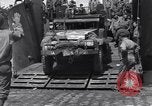 Standbild US-Militär Fahrzeuge geladen auf Invasion Schiffe Portland Head England, 1944, aus Sekunde 46 historischem Filmmaterial Videoclip 65675038189