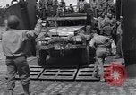Standbild US-Militär Fahrzeuge geladen auf Invasion Schiffe Portland Head England, 1944, aus Sekunde 47 historischem Filmmaterial Videoclip 65675038189