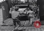 Standbild US-Militär Fahrzeuge geladen auf Invasion Schiffe Portland Head England, 1944, aus Sekunde 48 historischem Filmmaterial Videoclip 65675038189