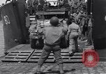 Standbild US-Militär Fahrzeuge geladen auf Invasion Schiffe Portland Head England, 1944, aus Sekunde 49 historischem Filmmaterial Videoclip 65675038189