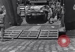 Standbild US-Militär Fahrzeuge geladen auf Invasion Schiffe Portland Head England, 1944, aus Sekunde 54 historischem Filmmaterial Videoclip 65675038189