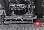Standbild US-Militär Fahrzeuge geladen auf Invasion Schiffe Portland Head England, 1944, aus Sekunde 56 historischem Filmmaterial Videoclip 65675038189