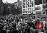 Image of New York Communist Party protest march New York City USA, 1950, second 15 stock footage video 65675038226