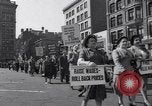 Image of New York Communist Party protest march New York City USA, 1950, second 31 stock footage video 65675038226