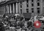 Image of Communist party of New York protestors march New York City USA, 1950, second 4 stock footage video 65675038227