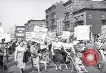 Image of Communist party of New York protestors march New York City USA, 1950, second 37 stock footage video 65675038227