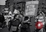 Image of Communist party of New York protestors march New York City USA, 1950, second 41 stock footage video 65675038227