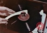 Image of sound recording process for making phonograph record Boston Massachusetts USA, 1956, second 38 stock footage video 65675038228