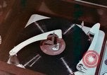 Image of sound recording process for making phonograph record Boston Massachusetts USA, 1956, second 51 stock footage video 65675038228