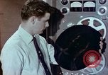 Image of Steps in production of a vinyl phonograph record Indianapolis Indiana USA, 1956, second 51 stock footage video 65675038229