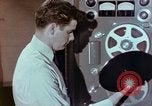 Image of Steps in production of a vinyl phonograph record Indianapolis Indiana USA, 1956, second 54 stock footage video 65675038229