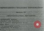 Image of cryptographic message system United States USA, 1941, second 40 stock footage video 65675038287
