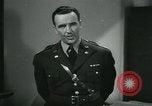 Image of United States Army officer United States USA, 1941, second 37 stock footage video 65675038288