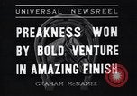Image of Bold Venture Baltimore Maryland USA, 1936, second 3 stock footage video 65675038323