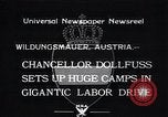 Standbild Kanzler Dollfuss Wildungsmauer Österreich, 1933, aus Sekunde 1 historischem Filmmaterial Videoclip 65675038325
