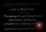 Standbild Nathan Straus New York United States USA, 1931, aus Sekunde 1 historischem Filmmaterial Videoclip 65675038347