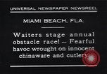 Image of waiters Miami Florida USA, 1931, second 1 stock footage video 65675038353