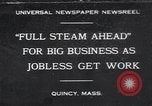Image ship building plante ajoute des emplois au cours de la dépression Quincy Massachusetts USA, 1931, de la seconde 1 séquences d'archives historiques vidéo 65675038355