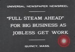 Image ship building plante ajoute des emplois au cours de la dépression Quincy Massachusetts USA, 1931, de la seconde 6 séquences d'archives historiques vidéo 65675038355