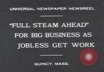 Image ship building plante ajoute des emplois au cours de la dépression Quincy Massachusetts USA, 1931, de la seconde 7 séquences d'archives historiques vidéo 65675038355