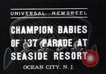 Image of annual baby parade Ocean City New Jersey USA, 1937, second 4 stock footage video 65675038357