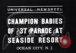 Image of annual baby parade Ocean City New Jersey USA, 1937, second 6 stock footage video 65675038357
