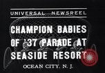 Image of annual baby parade Ocean City New Jersey USA, 1937, second 7 stock footage video 65675038357