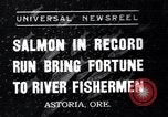 Standbild Lachs Astoria Oregon USA, 1937, aus Sekunde 1 historischem Filmmaterial Videoclip 65675038360