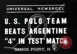 Standbild Polo Match Sands Point New York USA, 1937, aus Sekunde 3 historischem Filmmaterial Videoclip 65675038362