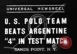 Standbild Polo Match Sands Point New York USA, 1937, aus Sekunde 9 historischem Filmmaterial Videoclip 65675038362