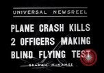 Standbild USAAC Ausbildung Flugzeugabsturz Chicago Illinois USA, 1937, aus Sekunde 5 historischem Filmmaterial Videoclip 65675038365